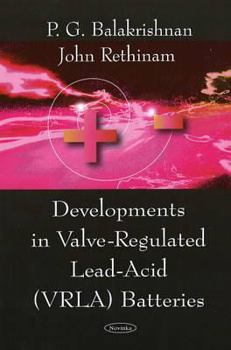 Paperback Developments in Valve-Regulated Lead-Acid (Vrla) Batteries Book