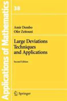 Paperback Large Deviations Techniques and Applications Book