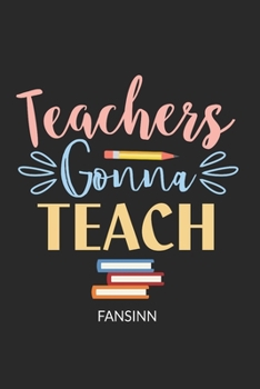 Paperback Funny School Teacher Notebook: Blank Paper Journal 6x9 - 120 Pages Book