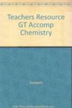 Paperback Teachers Resource GT Accomp Chemistry Book