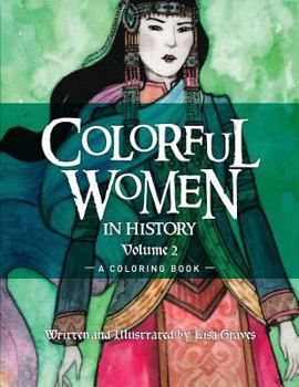 Paperback Colorful Women in History Volume 2: A Coloring Book