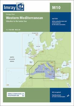 Map Imray Chart M10: Western Mediterranean (M Series) Book