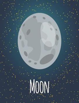 Paperback Moon: Moon cover and Dot Graph Line Sketch pages, Extra large (8.5 x 11) inches, 110 pages, White paper, Sketch, Draw and Pa Book