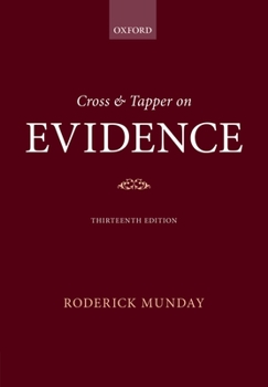 Paperback Cross & Tapper on Evidence Book