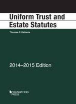 Hardcover Uniform Trust and Estate Statutes, 2014-2015 Book