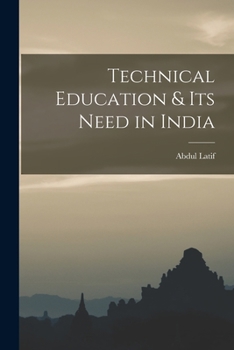 Paperback Technical Education & its Need in India Book