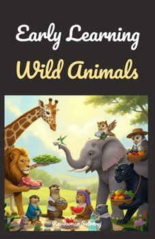 Paperback Early Learning Wild Animals: My First Preschool and Kindergarten Book for Toddlers (A Fun Beginner Book Set for Kids) Book