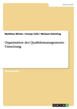 Paperback Organisation des Qualitätsmanagements - Umsetzung [German] Book