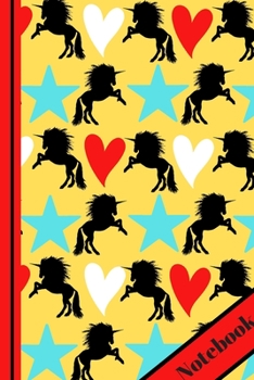 Paperback Notebook: Unicorn, Hearts, & Stars Each Notebook for Kids: (Entry is Narrow Lined and Also Includes Blank To-Do List/Appointment Book
