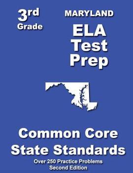 Paperback Maryland 3rd Grade ELA Test Prep: Common Core Learning Standards Book