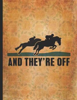 Paperback Horse Riding Lover: Racing Horses Life And They Are Off Wide Rule College Notebook 8.5x11 Little cowgirl will love this gift. Horseback ri Book