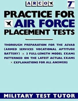 Paperback Practice for Air Force Placement Exams Book