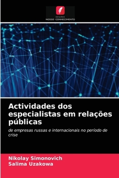 Paperback Actividades dos especialistas em relações públicas [Portuguese] Book