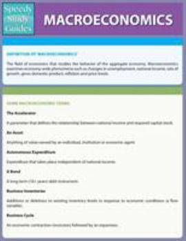 Paperback Macro-Economics (Speedy Study Guides: Academic) Book
