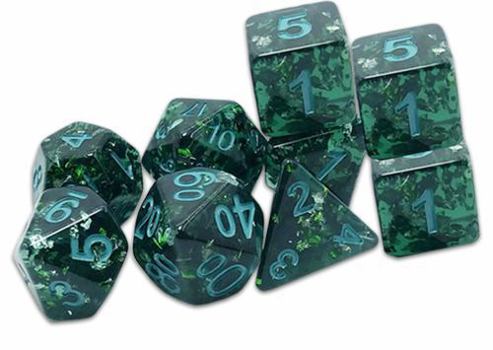 Hardcover Verdigris Grecian Vase Dice - Traditional 9-Set Book