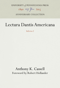 Hardcover Lectura Dantis Americana: Inferno I Book