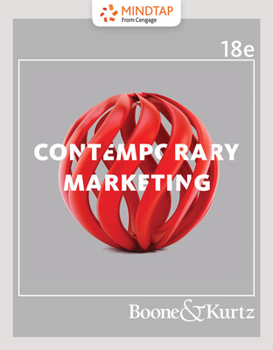 Mindtap Marketing, 1 Term (6 Months) Printed Access Card for Boone/Kurtz's Contemporary Marketing, 18th
