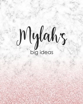 Paperback Mylah's Big Ideas: Personalized Notebook - 8x10 Lined Women's Journal Book