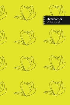 Paperback Overcomer Lifestyle Journal, Blank Write-in Notebook, Dotted Lines, Wide Ruled, Size (A5) 6 x 9 In (Yellow) Book