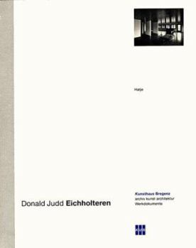 Paperback Donald Judd: Eichholteren [German] Book