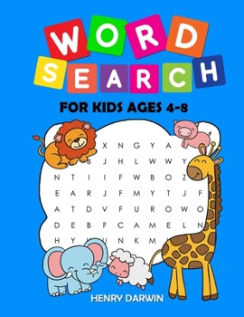 Paperback Word Search For Kids Ages 4-8: Earlybird Kindergarten Kids Activities Word Search, Animal, Fruits, Vegetable, Body Vocabulary Book