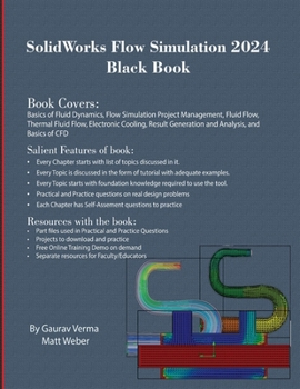 Paperback SolidWorks Flow Simulation 2024 Black Book