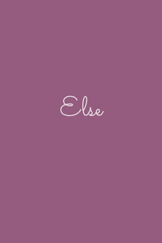 Else: notebook with the name on the cover, elegant, discreet, official notebook for notes, dot grid notebook,