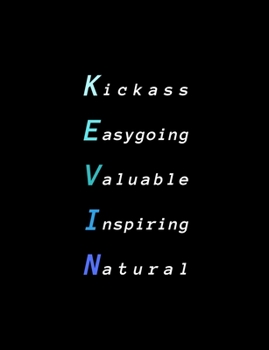 Paperback Kevin: Inspiring composition notebook gift for boy, son or man - Name personalized present - Elegant wide ruled paper - Stand Book