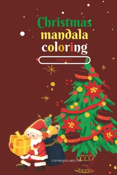Paperback christmas mandala coloring: for kids [French] Book