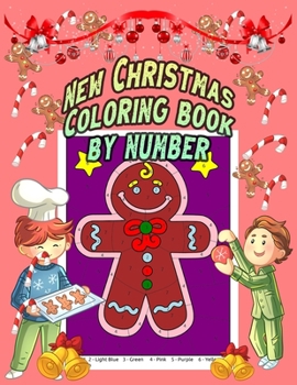 Paperback New Christmas Coloring Book by Number: Christmas coloring book by number with color instruction Featuring Beautiful Santa faces, Festive Ornaments and Book
