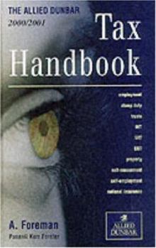 Hardcover Allied Dunbar Tax Handbook 2000-2001 Book