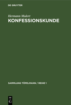 Hardcover Konfessionskunde [German] Book