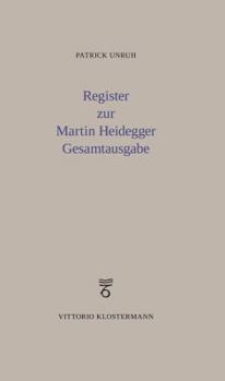 Hardcover Register Zur Martin Heidegger Gesamtausgabe [German] Book