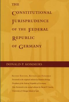 Paperback The Constitutional Jurisprudence of the Federal Republic of Germany, 2nd Ed. Book