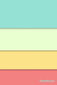 Notebook: Simple And Elegant eye pleasing colorful Notebook Colors :Morning Glory-Snow Flurry-Sweet Corn-Froly/Lined and numbred Notebook  / Journal Gift, 120 Pages, 6x9, Soft Cover, Matte Finish