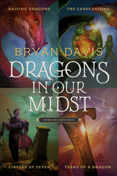 Paperback Dragons in Our Midst 4-Book Set: Raising Dragons / The Candlestone / Circles of Seven / Tears of a Dragon Book