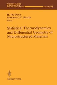 Paperback Statistical Thermodynamics and Differential Geometry of Microstructured Materials Book