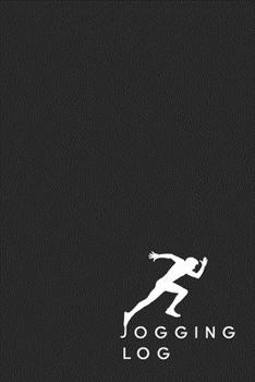 Jogging Log: Black Running Journal | Track Your Running Progress | Running Training Record Book | Daily Running Log | 6x9inch 100 pages