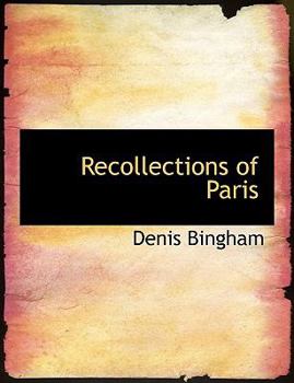 Hardcover Recollections of Paris Book