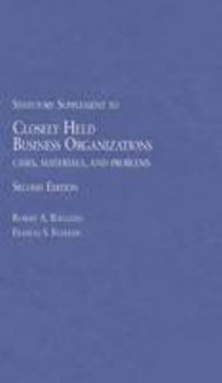 Paperback Closely Held Business Organizations Cases Book