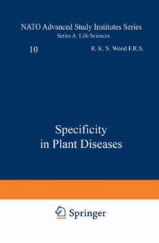 Hardcover Specificity in Plant Diseases (Nato Science Series A:) Book