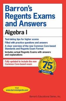 Paperback Regents Exams and Answers: Algebra I Book