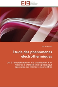 Paperback Etude des phenomenes electrothermiques [French] Book
