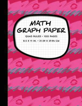 Paperback Math Graph Paper - Quad Ruled - 100 Pages - 8.5 x 11 in. - 21.59 x 27.94 cm: Composition Notebook Book