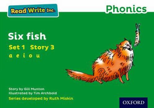 Paperback Read Write Inc. Phonics: Six Fish (Green Set 1 Storybook 3) Book