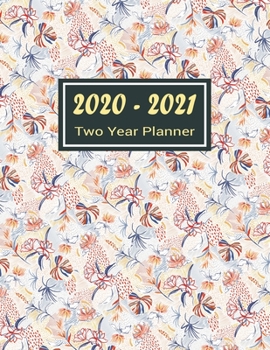 Paperback 2020-2021 Two Year Planner: Cutie Nature Cover Two Year Planner, Two Year Calendar 2020-2021, Daily Monthly Planner 2020 Size 8.5 x 11 Inch, Busin Book