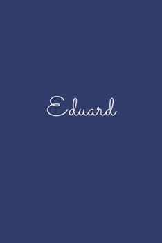 Eduard: notebook with the name on the cover, elegant, discreet, official notebook for notes, dot grid notebook,