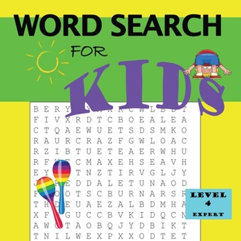 Paperback Word Search for Kids Level 4 [Large Print] Book