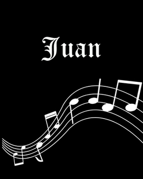 Juan: Sheet Music Note Manuscript Notebook Paper | Personalized Custom First Name Cover | Musician Composer Instrument Composition Book | 12 Staves a ... | Create, Compose & Write Creative Songs