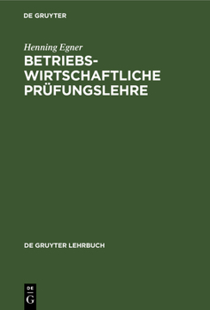 Hardcover Betriebswirtschaftliche Prüfungslehre [German] Book